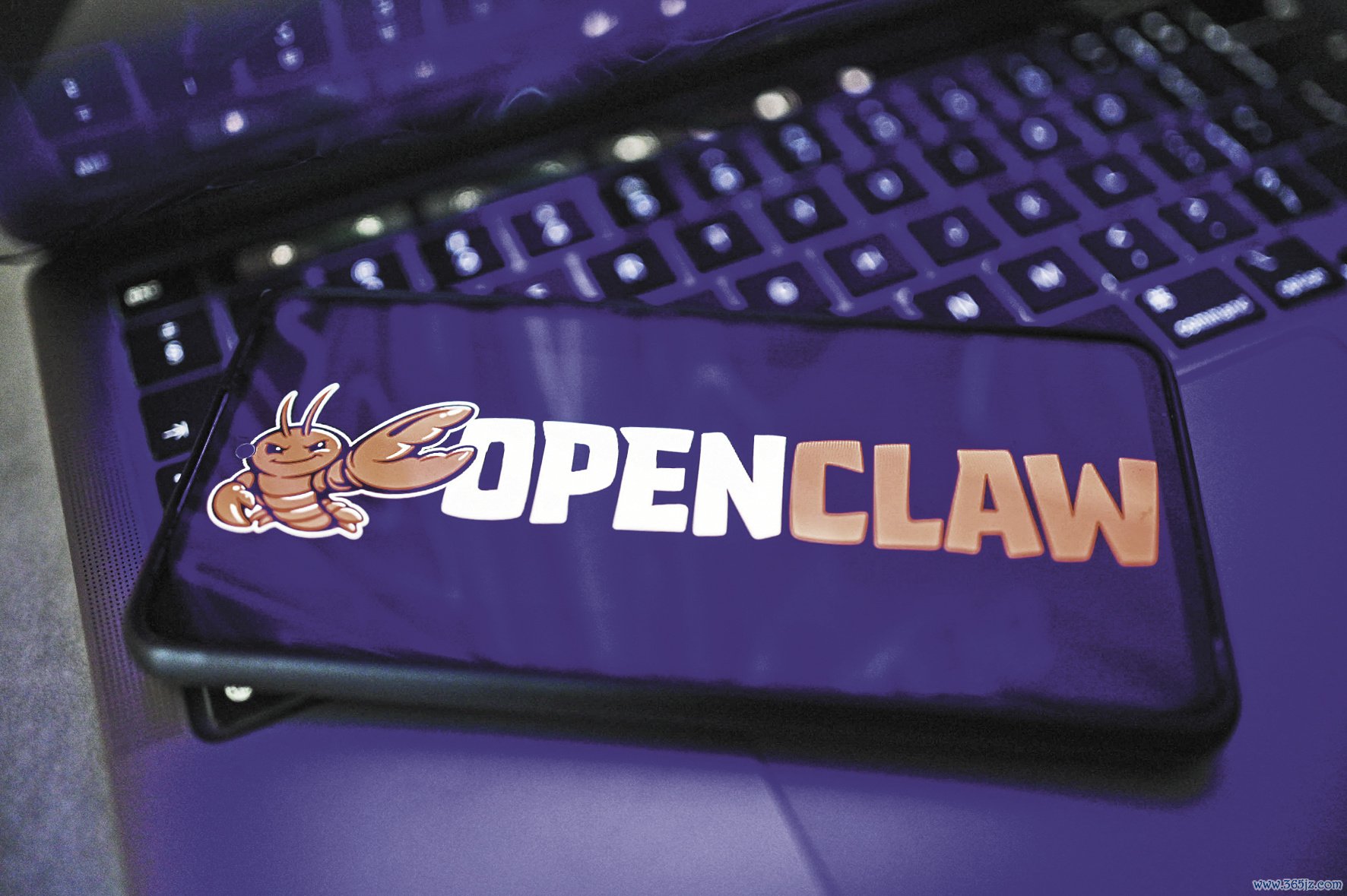 一部智高手机屏幕上娇傲着OpenClaw的标识。（视觉中国）